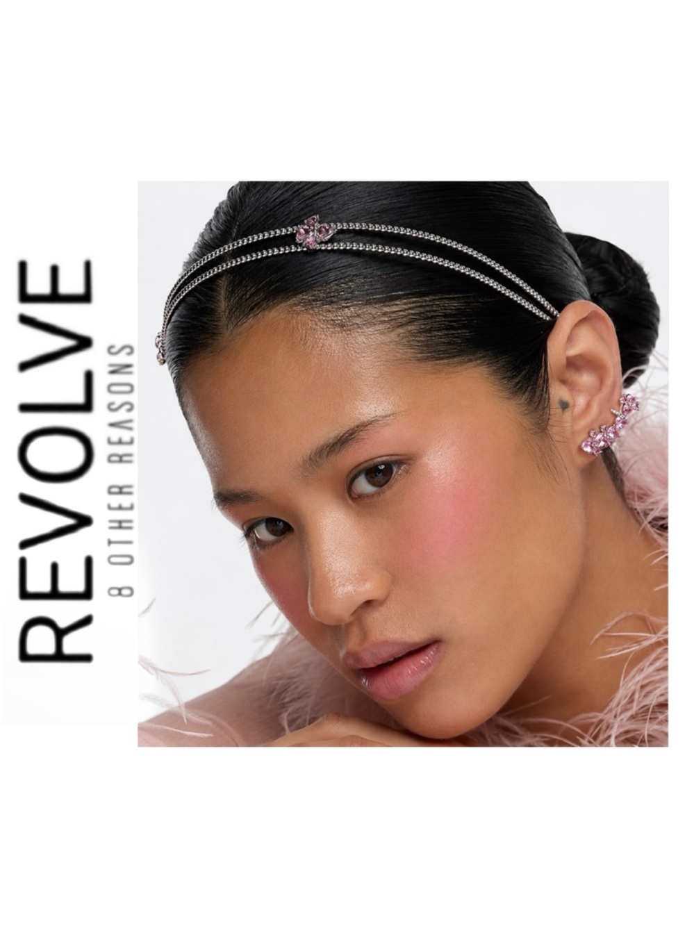 Revolve x 8 Other Reasons Wicked Blossom Headband in Rhodium